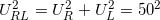 \small U_{RL}^{2}=U_{R}^{2}+U_{L}^{2}=50^{2}