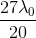 \frac{27\lambda _{0}}{20}