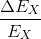 \frac{\Delta E_{X}}{E_{X}}