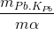 \frac{m_{Pb.K_{Pb}}}{m\alpha }