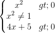 \left\{\begin{matrix} x^{2}>0\\x^{2}\neq 1 \\4x+5>0 \end{matrix}\right.