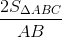 \frac{2S_{\Delta ABC}}{AB}