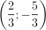 \left(\frac{2}{3};-\frac{5}{3}\right)