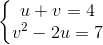 \left\{\begin{matrix} \frac{y^{2}+1}{x}+x+y=4\\(x+y)^{2}-2.\frac{y^{2}+1}{x}=7 \end{matrix}\right.