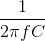 \frac{1}{2\pi fC}