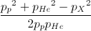 \frace_p_{p^{2}+{p_{He}}^{2}-{p_{X}}^{2}}{2p_{p}p_{He}}