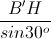 \frac{B'H}{sin30^{o}}