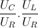 \frac{U_{C}}{U_{R}}.\frac{U_{L}}{U_{R}}