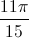 \frac{11\pi}{15}