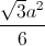 \frac{\sqrt{3}a^{2}}{6}