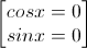 \begin{bmatrix}cosx=0\\sinx=0\end{bmatrix}