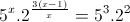 5^{x}.2^{\frac{3(x-1)}{x}}=5^{3}.2^{2}