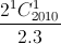 \frac{2^{1}C_{2010}^{1}}{2.3}