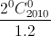 \frac{2^{0}C_{2010}^{0}}{1.2}