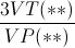 \frac{3VT(**)}{VP(**)}