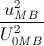 \frac{u_{MB}^{2}}{U_{0MB}^{2}}