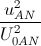 \frac{u_{AN}^{2}}{U_{0AN}^{2}}