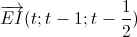 \overrightarrow{EI}(t;t-1;t-\frac{1}{2})