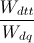 \frac{W_{dtt}}{W_{dq}}