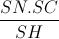 \frac{SN.SC}{SH}