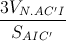 \frac{3V_{N.AC'I}}{S_{AIC'}}