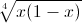 \sqrt[4]{x(1-x)}