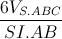 \frac{6V_{S.ABC}}{SI.AB}