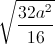 \sqrt{\frac{32a^{2}}{16}}