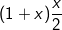 fn_cm small (1+x)frac{x}{2}