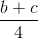 frac{b+c}{4}