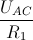 \frac{U_{AC}}{R_{1}}