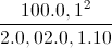 frac{100.0,1^{2}}{2.0,02 .0,1.10}