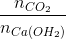 \frac{n_{CO_{2}}}{n_{Ca(OH_{2})}}