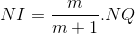 NI= \frac{m}{m+1}.NQ