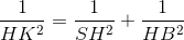 \frac{1}{HK^{2}}=\frac{1}{SH^{2}}+\frac{1}{HB^{2}}