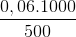 \frac{0,06.1000}{500}