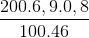 \frac{200. 6,9 .0,8}{100 . 46}