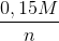 \frac{0,15M}{n}