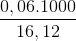 \frac{0,06 .1000}{16,12}