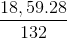 \frac{18,59 . 28}{132}