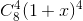 C_{8}^{4}(1+x)^{4}