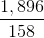 \frac{1,896}{158}