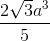 \frac{2\sqrt{3}a^3}{5}