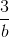 \frac{3}{b}