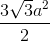 \frac{3\sqrt{3}a^{2}}{2}