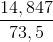 \frac{14,847}{73,5}