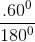 \frac{\Pi R. 60^0}{180^0}