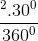 \frac{\Pi R^2. 30^0}{360^0}