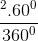 \frac{\Pi R^2. 60^0}{360^0}