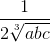 \frac{1}{2\sqrt[3]{abc}}